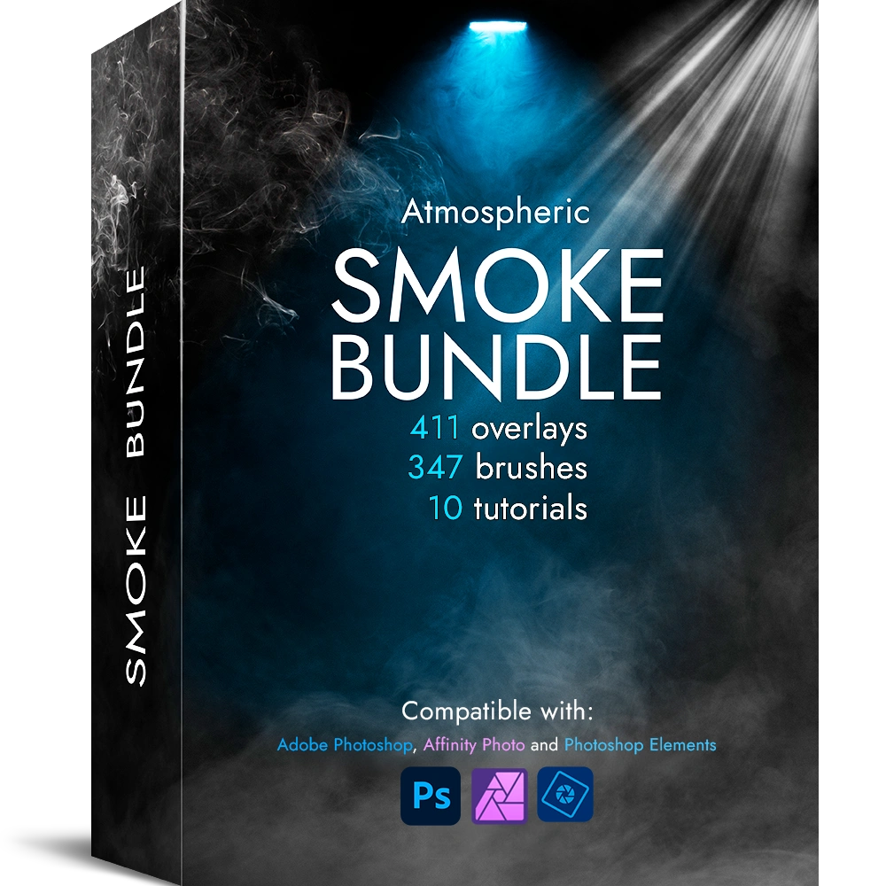 Atmospheric smoke bundle overlay and brushes 411 effects
