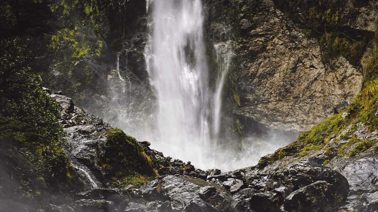 Waterfall after