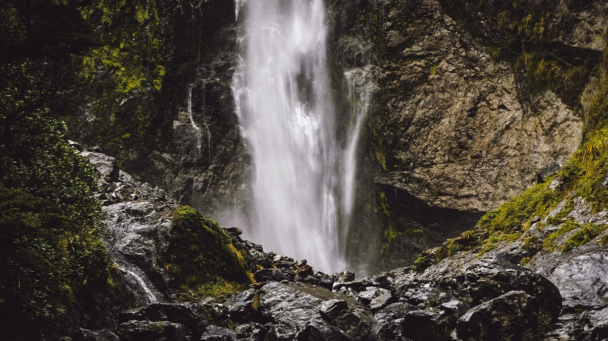 Waterfall before
