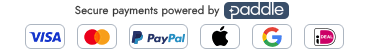 Secure payment logos paddle