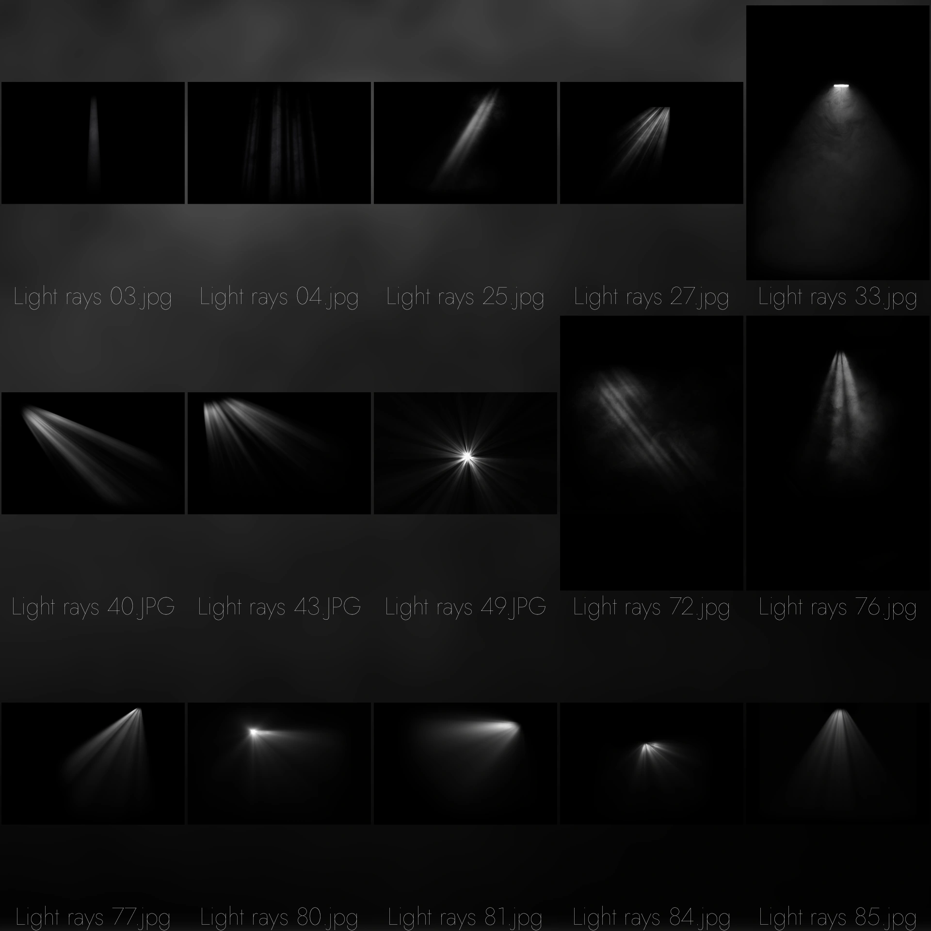 Gold selection Light rays